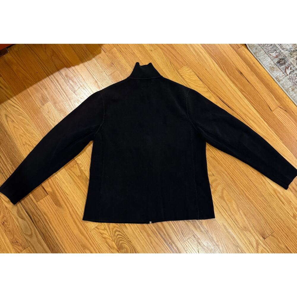 Vintage Polo Ralph Lauren Knit Cotton Moto Jacket Zip Up Hong Kong Large - Picture 2 of 4